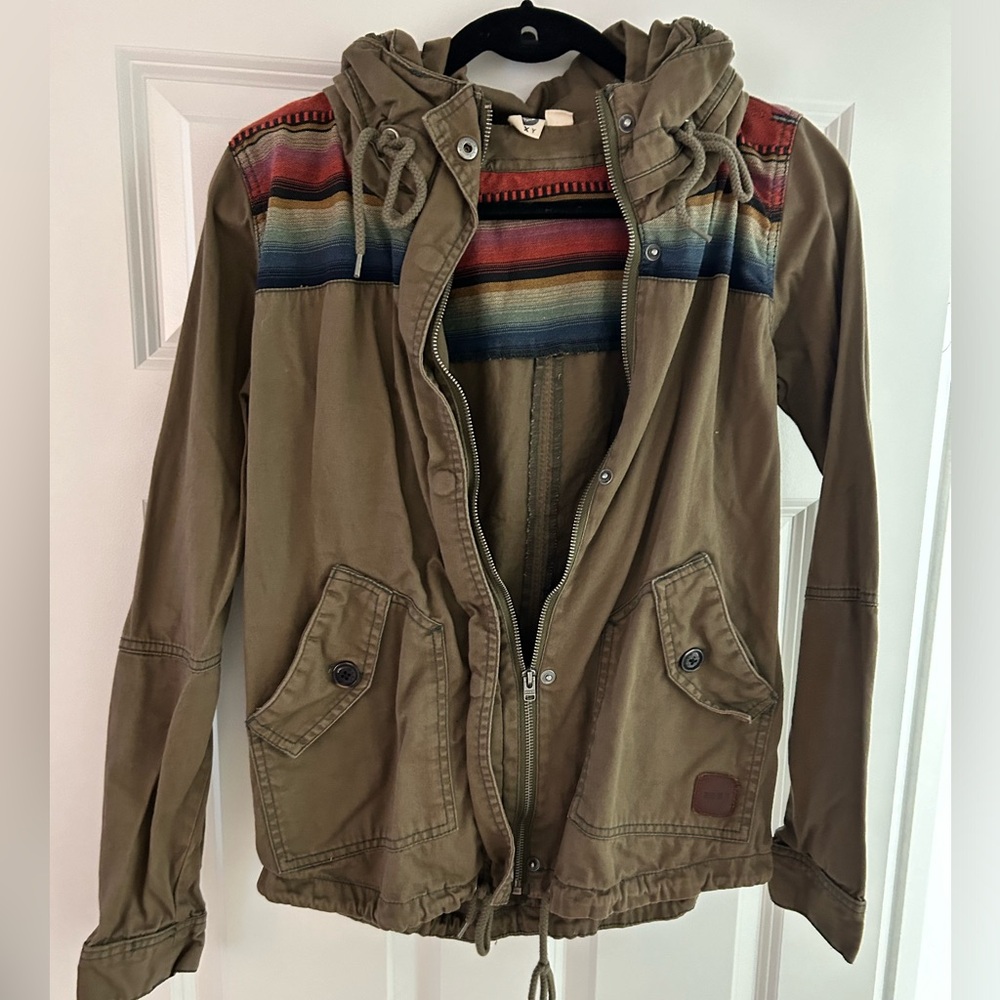 Roxy Utility Jacket With Hood-M - image 1